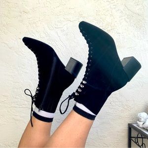 Jeffrey Campbell zip booties